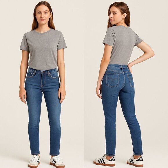 💙 LEVI’S 👖 Women’s Mid-Rise Skinny Jeans - Size 8M 💙 - Picture 4 of 16